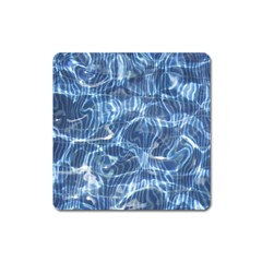 Abstract Blue Diving Fresh Square Magnet by HermanTelo