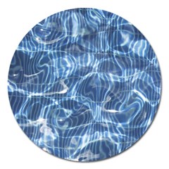 Abstract Blue Diving Fresh Magnet 5  (round) by HermanTelo