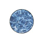 Abstract Blue Diving Fresh Hat Clip Ball Marker Front