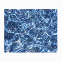 Abstract Blue Diving Fresh Small Glasses Cloth