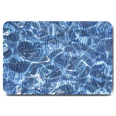 Abstract Blue Diving Fresh Large Doormat  by HermanTelo