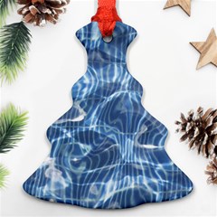 Abstract Blue Diving Fresh Ornament (christmas Tree) 