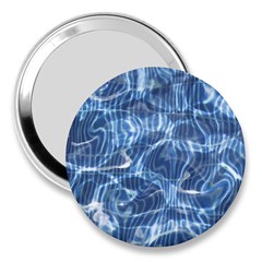 Abstract Blue Diving Fresh 3  Handbag Mirrors