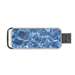 Abstract Blue Diving Fresh Portable Usb Flash (one Side)