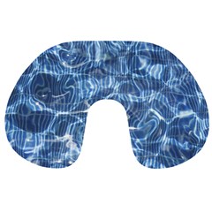 Abstract Blue Diving Fresh Travel Neck Pillow