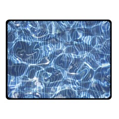 Abstract Blue Diving Fresh Double Sided Fleece Blanket (small) 