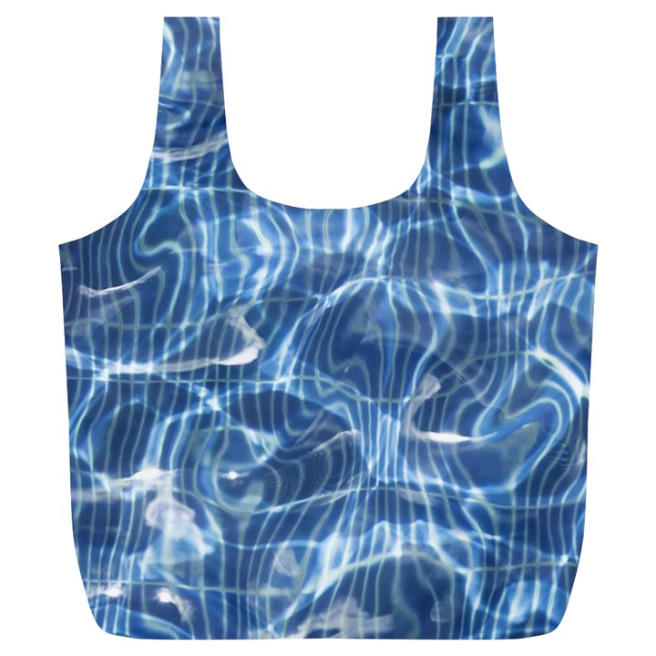 Abstract Blue Diving Fresh Full Print Recycle Bag (XL)