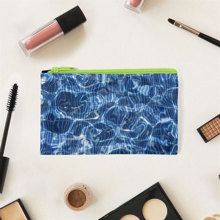 Abstract Blue Diving Fresh Cosmetic Bag (XS)