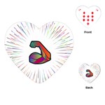 Strength Strong Arm Muscles Playing Cards Single Design (Heart) Front