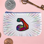 Strength Strong Arm Muscles Large Coin Purse Front