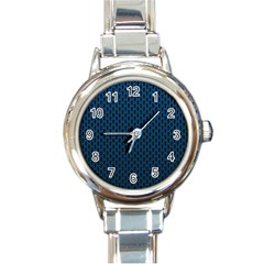 Background Holes Texture Round Italian Charm Watch by HermanTelo