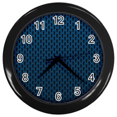 Background Holes Texture Wall Clock (black) by HermanTelo