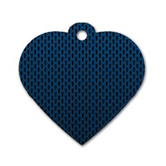 Background Holes Texture Dog Tag Heart (one Side)