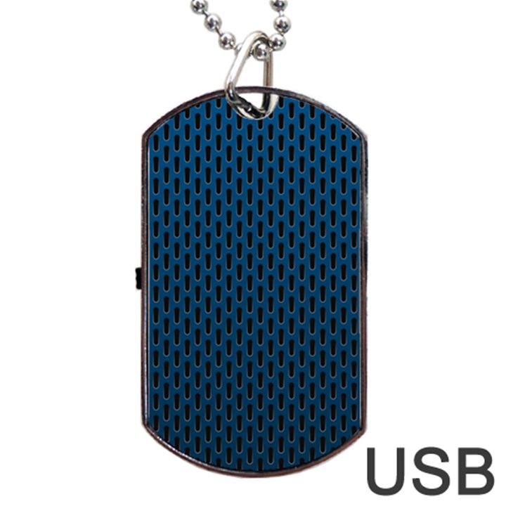 Background Holes Texture Dog Tag USB Flash (One Side)