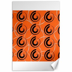 Background Pattern Retro Canvas 12  X 18 