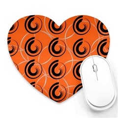 Background Pattern Retro Heart Mousepads by HermanTelo