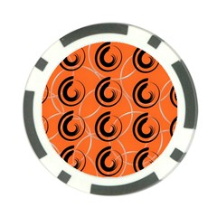 Background Pattern Retro Poker Chip Card Guard (10 Pack)