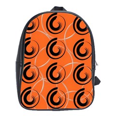 Background Pattern Retro School Bag (large)