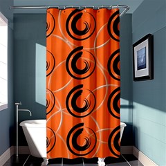 Background Pattern Retro Shower Curtain 36  X 72  (stall) 