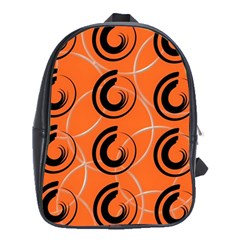 Background Pattern Retro School Bag (xl)