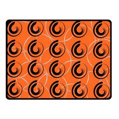 Background Pattern Retro Double Sided Fleece Blanket (small) 