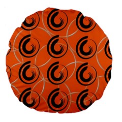 Background Pattern Retro Large 18  Premium Flano Round Cushions