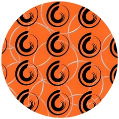 Background Pattern Retro Wooden Puzzle Round