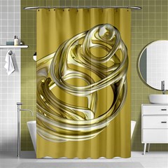 Fractal Abstract Artwork Shower Curtain 48  X 72  (small) 