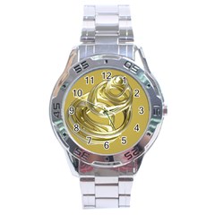 Fractal Abstract Artwork Stainless Steel Analogue Watch