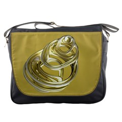 Fractal Abstract Artwork Messenger Bag by HermanTelo