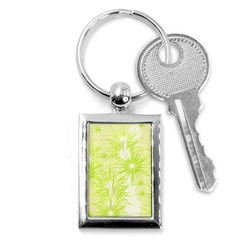 Background Green Star Key Chain (rectangle) by HermanTelo