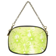 Background Green Star Chain Purse (one Side)