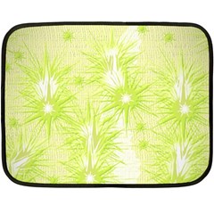 Background Green Star Fleece Blanket (mini)