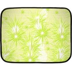 Background Green Star Double Sided Fleece Blanket (Mini)  35 x27  Blanket Front