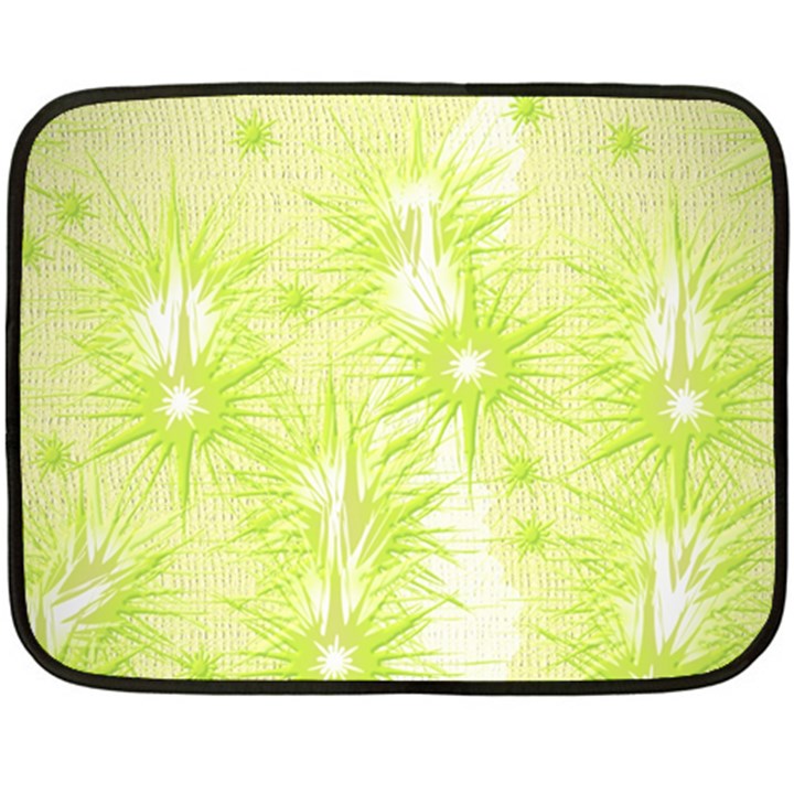 Background Green Star Double Sided Fleece Blanket (Mini) 