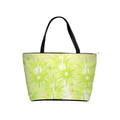 Background Green Star Classic Shoulder Handbag by HermanTelo