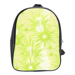 Background Green Star School Bag (large)