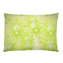 Background Green Star Pillow Case (two Sides) by HermanTelo