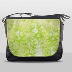 Background Green Star Messenger Bag