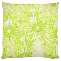 Background Green Star Large Cushion Case (one Side) by HermanTelo