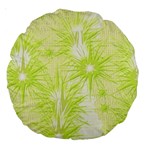 Background Green Star Large 18  Premium Round Cushions Back