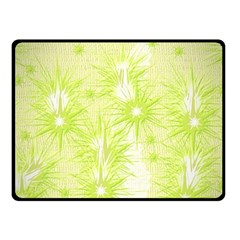 Background Green Star Double Sided Fleece Blanket (small) 