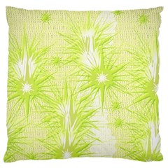 Background Green Star Large Flano Cushion Case (two Sides) by HermanTelo