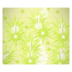 Background Green Star Double Sided Flano Blanket (small)  by HermanTelo