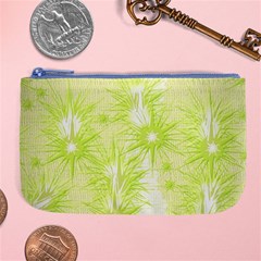 Background Green Star Large Coin Purse