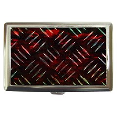 Background Red Metal Cigarette Money Case