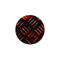 Background Red Metal Golf Ball Marker (10 Pack)