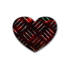 Background Red Metal Heart Coaster (4 Pack) 