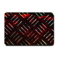 Background Red Metal Small Doormat 