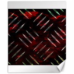 Background Red Metal Canvas 11  X 14 